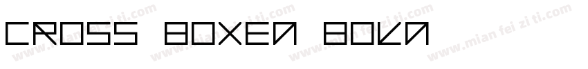 Cross Boxed Bold字体转换